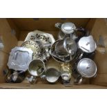 Plated ware and pewter **PLEASE NOTE THIS LOT IS NOT ELIGIBLE FOR POSTING AND PACKING**