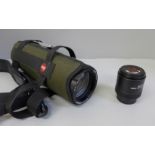 A Leica spotting scope