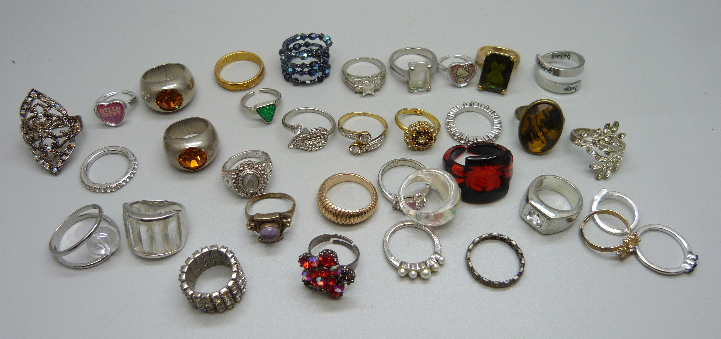 Thirty-five dress rings