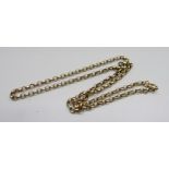 A 9ct gold belcher chain, 8.6g, 45cm