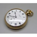 A 9ct gold Benson pocket watch, London 1936, total weight 75.9g