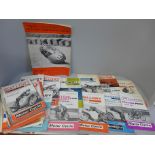 Motorcycle magazines, racing programmes etc.