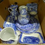 A collection of blue and white china, mainly Spode **PLEASE NOTE THIS LOT IS NOT ELIGIBLE FOR