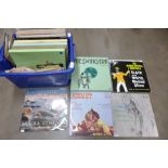A box of records including swing, etc. **PLEASE NOTE THIS LOT IS NOT ELIGIBLE FOR POSTING AND
