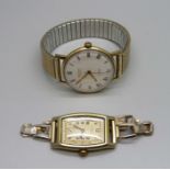 A Sekonda De Luxe wristwatch and a Rotary wristwatch