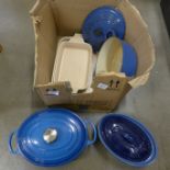A collection of cookware including Le Creuset **PLEASE NOTE THIS LOT IS NOT ELIGIBLE FOR POSTING AND