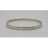 A Charles Horner sterling silver child's size bangle, 50mm