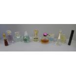 Eleven assorted perfumes including Christian Dior J'adore, Moschino, Estee Lauder Youth Dew eau de