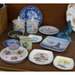 A collection of ceramics including Poole, Hornsea, Royal Copenhagen, Midwinter