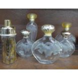 Six Lalique L'Air du Temps perfume bottles