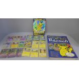 Pokemon Pikachu cards collection and assorted holos
