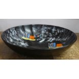 A West German mid Century shallow bowl, 26cm