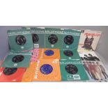 Music memorabilia; The Beatles and The Rolling Stones 7" singles and EPs (12 & 3)