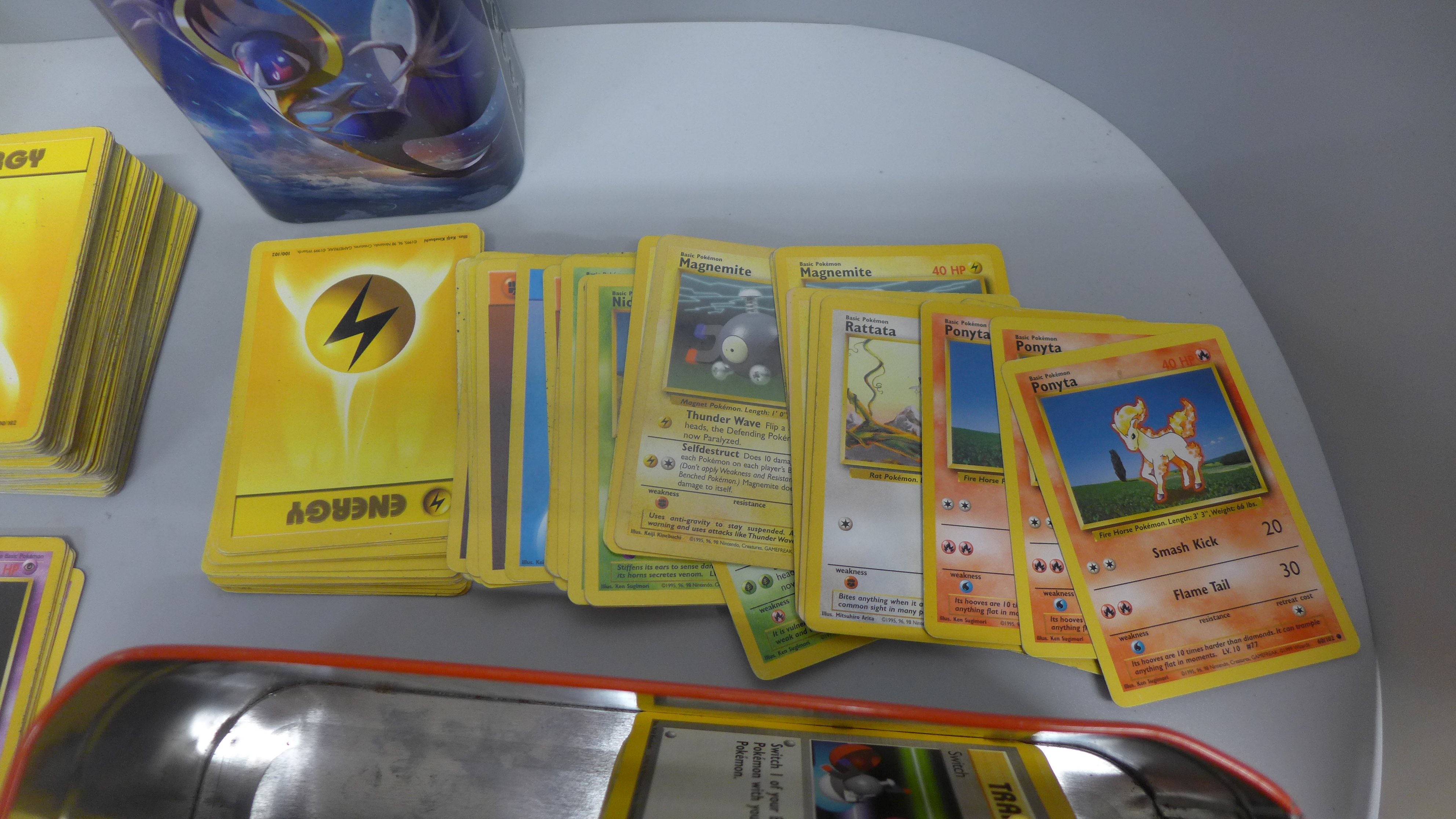 700 Pokemon base set cards including collector tins and book, etc. - Image 3 of 3