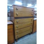 A Homeworthy afromosia chest of drawers