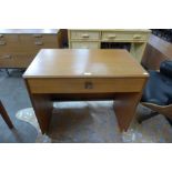 A G-Plan Brazilia teak single drawer side table