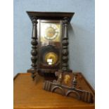 A 19th Century mahogany Vienna wall clock