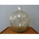 A glass carboy