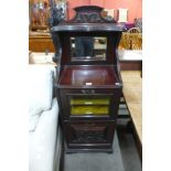 An Edward VII mahogany music cabinet