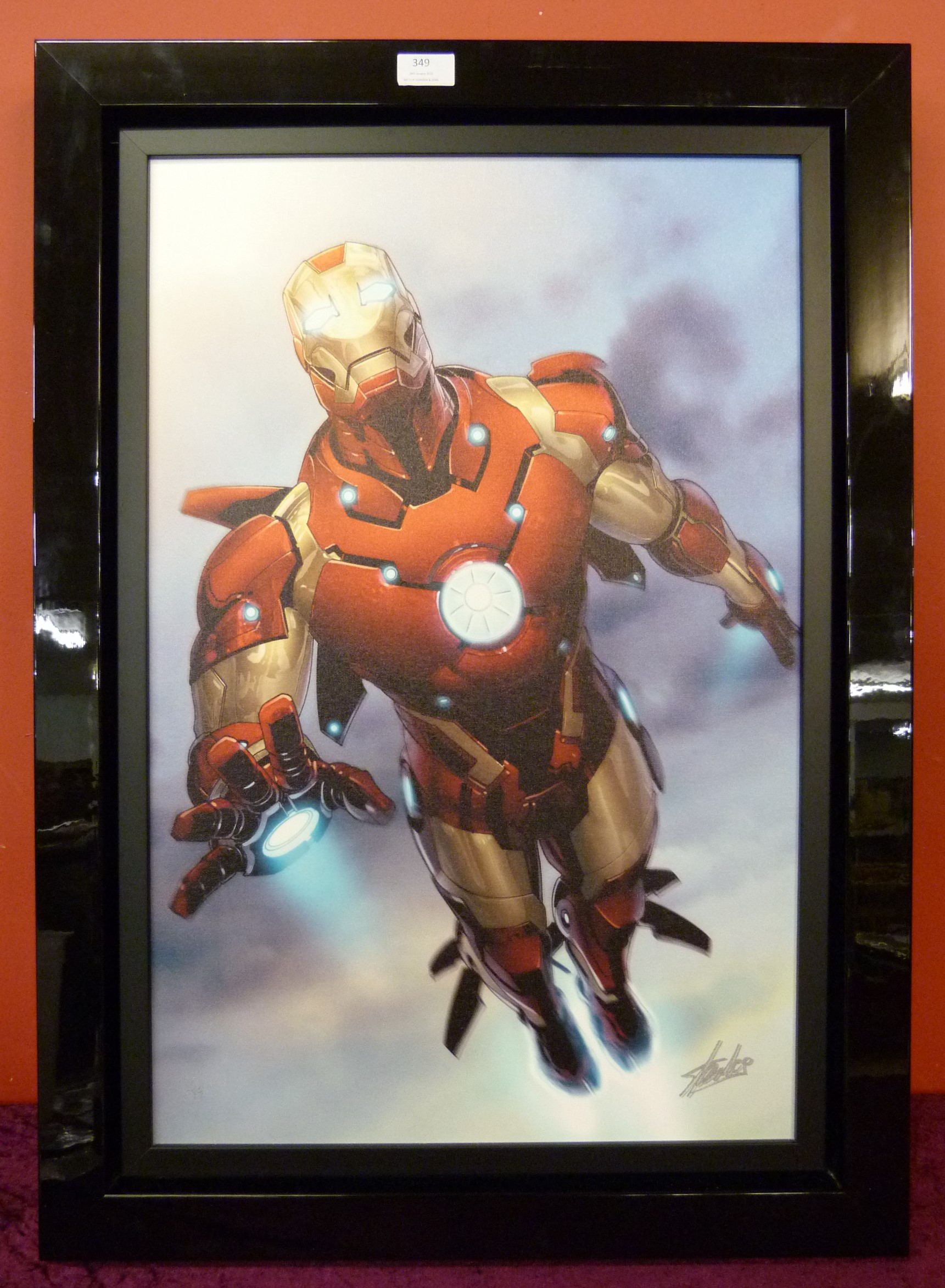Stan Lee (American 1922-2018), Marvel Comics Invincible Iron Man, signed limited edition giclee - Image 2 of 6