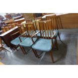 A set of six G-Plan Fresco teak dining chairs