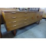 A teak sideboard