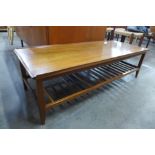 A teak coffee table