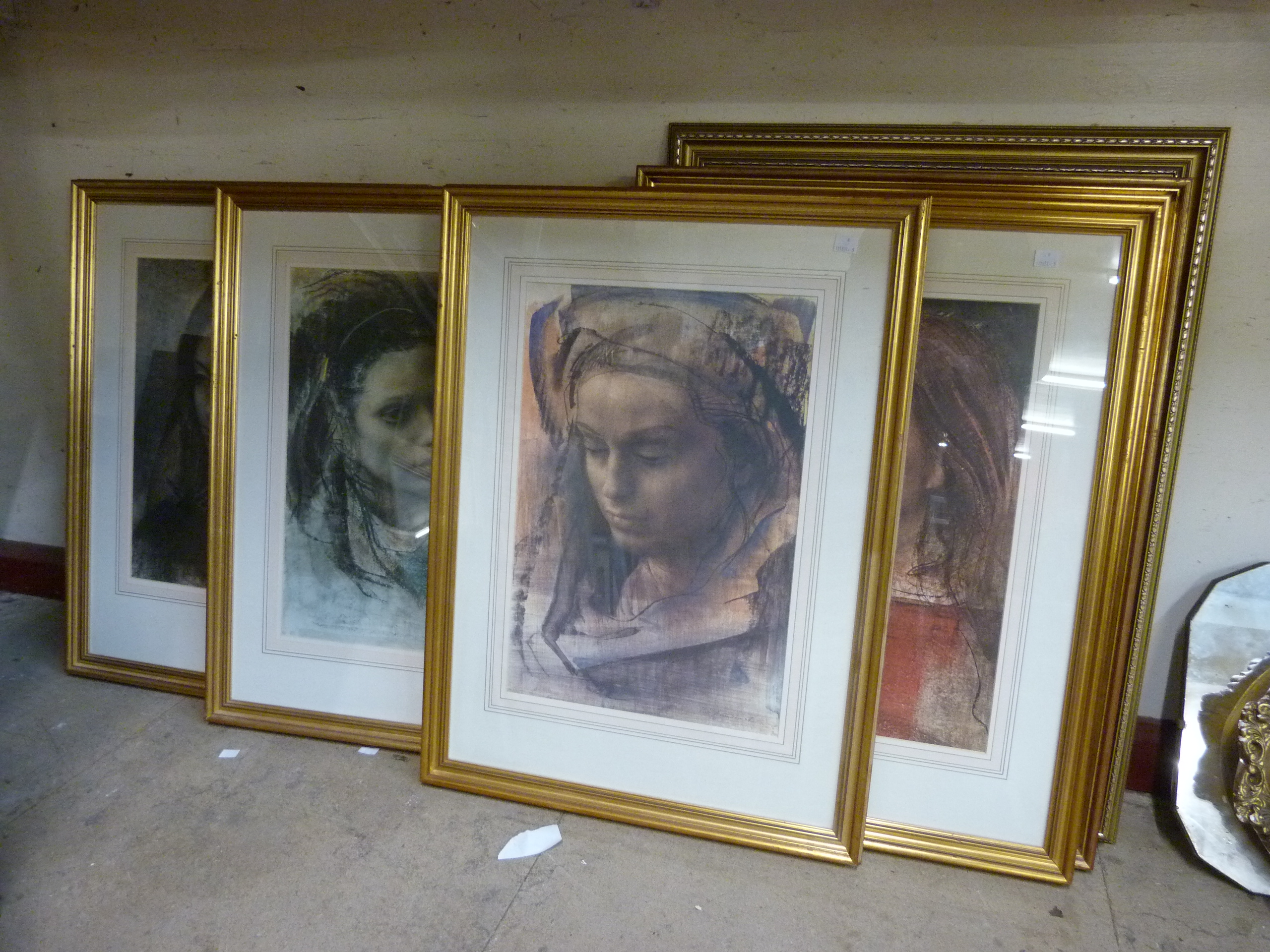 Pietro Annigoni (Italian 1910-1988) six framed prints