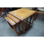 A G-Plan Astro teak nest of tables