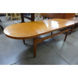 A G-Plan teak oval coffee table