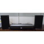 A Bang & Olufsen Beocenter 2200 radiogram with cassette player and speakers