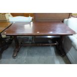 A George IV mahogany library table