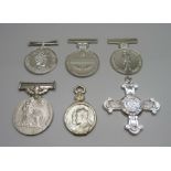 A collection of replica medals