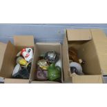 Three boxes of mixed china and stoneware **PLEASE NOTE THIS LOT IS NOT ELIGIBLE FOR POSTING AND