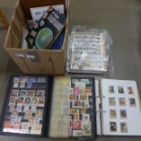 Stamps; a box of stamps, covers, etc., loose and in albums **PLEASE NOTE THIS LOT IS NOT ELIGIBLE