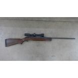 A BSA Airsporter .22 under lever air rifle with Simmons 3-9x40 Prosport zoom scope