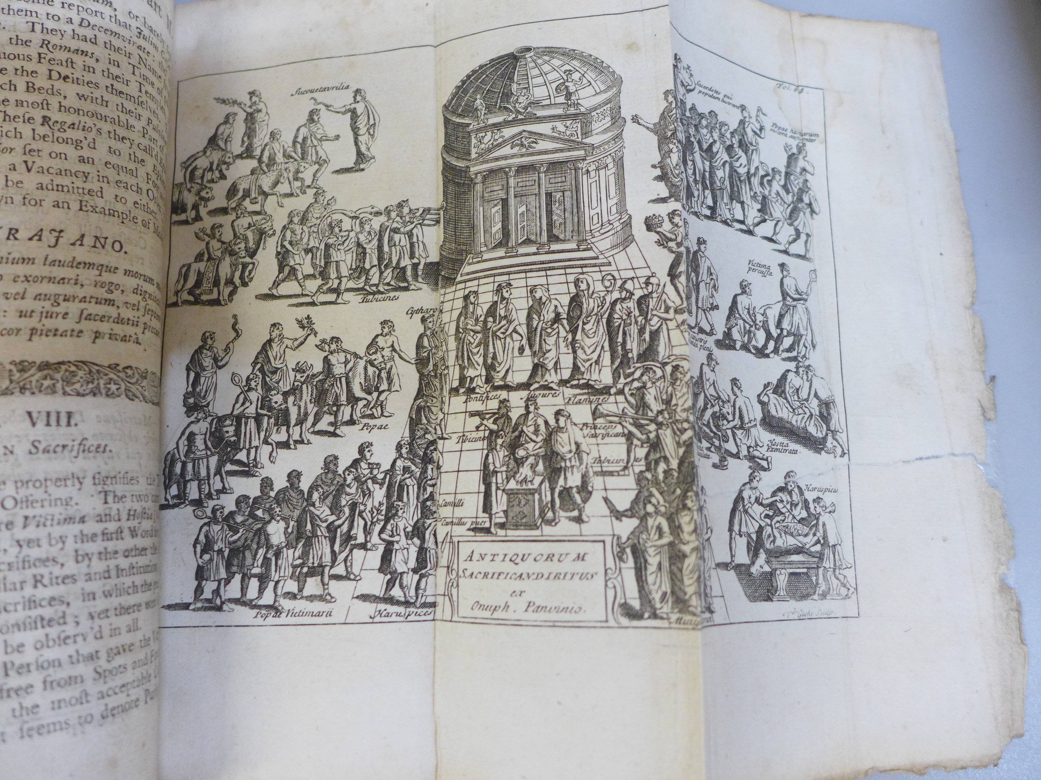 Two volumes, Antiquities of Rome, by Basil Kennett, The Seventh Edition, MDCCXXI and History of - Image 4 of 4