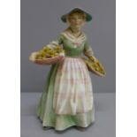 A Royal Doulton figure, Daffy-Down Dilly, a/f, one flower missing