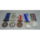 A collection of replica medals