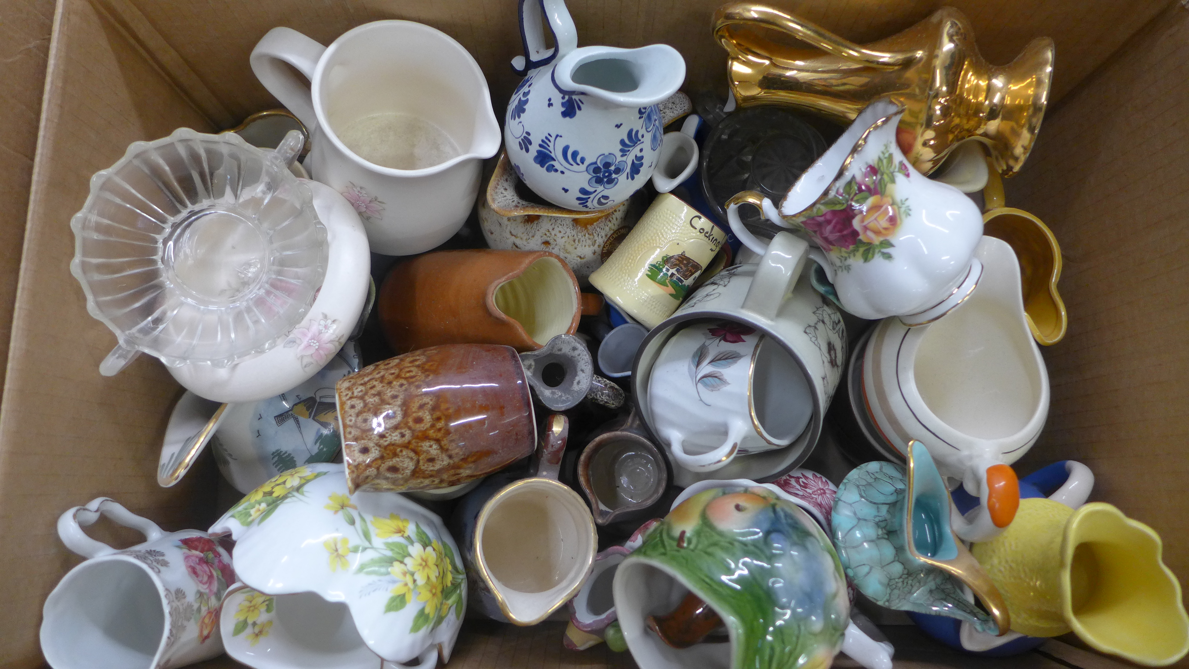 Five boxes of small trinkets, pots, collectables including animal figures, pigs, jugs, pots and - Image 2 of 7