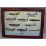 An Atlas Edition aircraft pin badge collection (10)