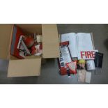 A fire bell and fire service related items including model vehicles **PLEASE NOTE THIS LOT IS NOT