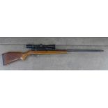 A Webley & Scott Osprey .22 side lever air rifle with Simmons 3-9x40 Prosport zoom scope