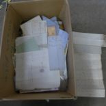 Ephemera; a large box of paper ephemera, books, pamphlets, etc. **PLEASE NOTE THIS LOT IS NOT