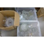 Three boxes of mixed glass **PLEASE NOTE THIS LOT IS NOT ELIGIBLE FOR POSTING AND PACKING**