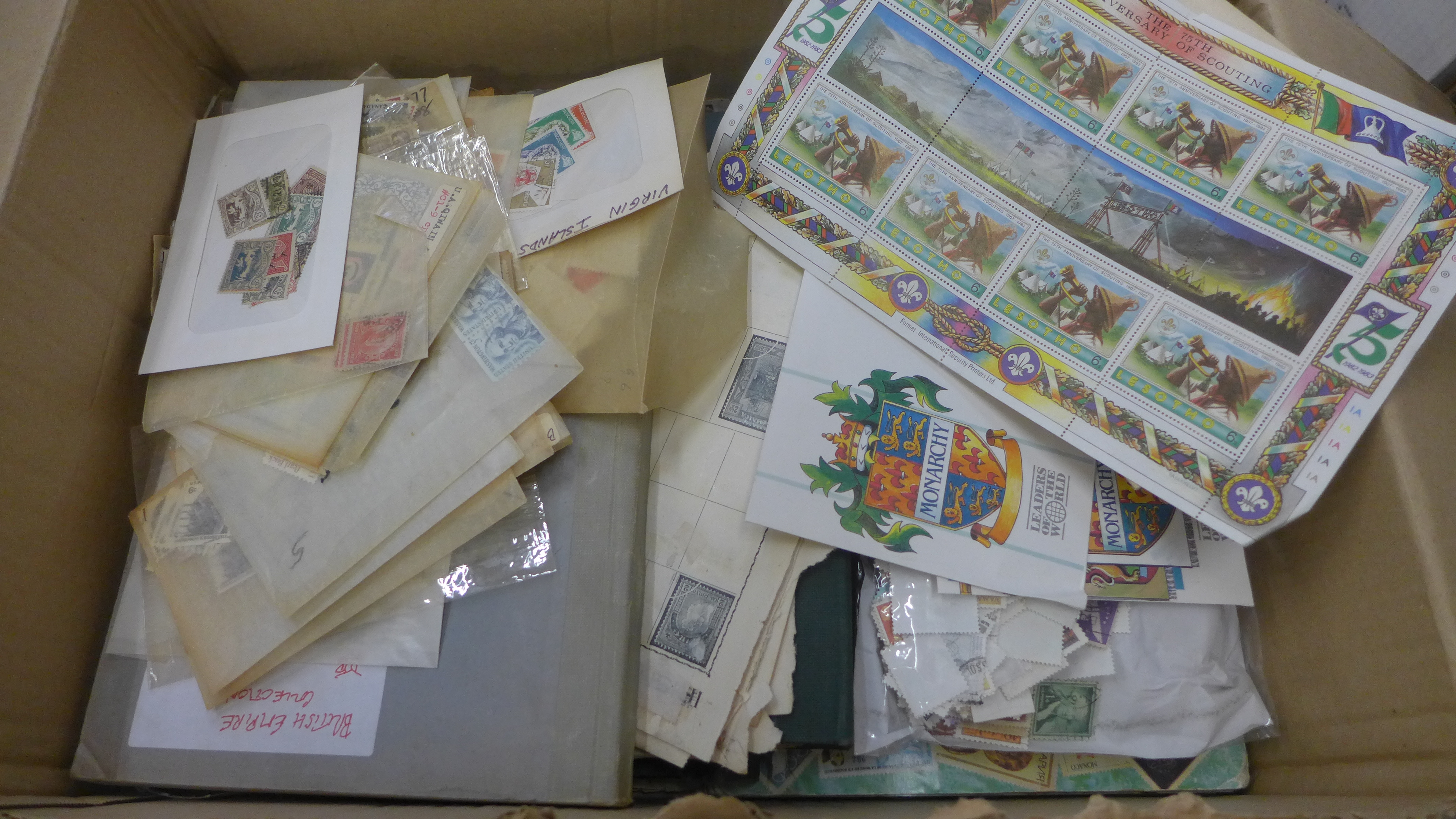 Stamps; a box of stamps, covers, etc., loose and in albums - Image 2 of 3