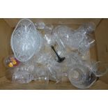 A collection of crystal and other glassware**PLEASE NOTE THIS LOT IS NOT ELIGIBLE FOR POSTING AND