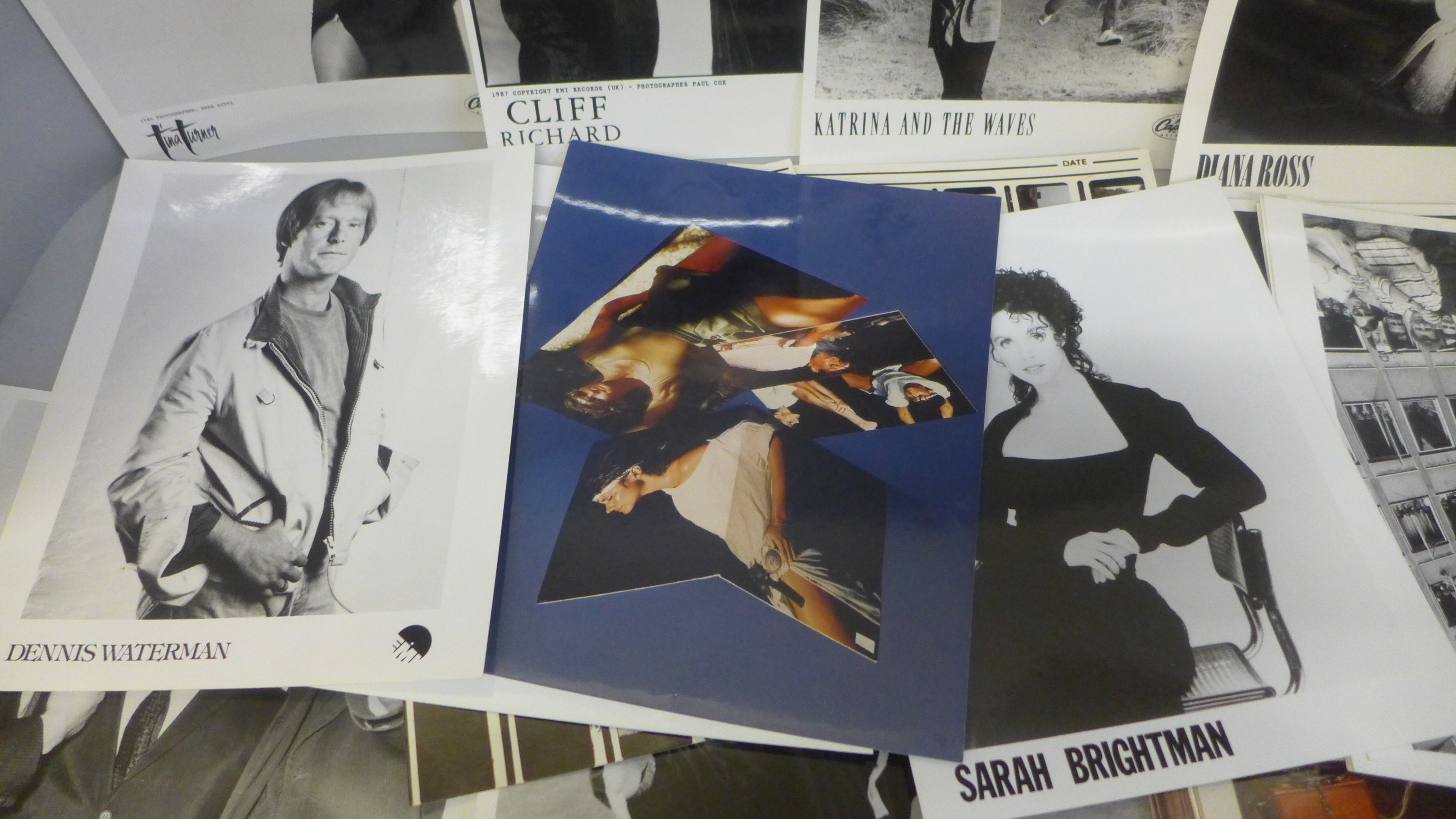 Pop music; EMI promotion photographs including Eddie Cochran, Billy Fury, Tina Turner, Cliff - Image 2 of 2