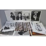 Pop music; EMI promotion photographs including Eddie Cochran, Billy Fury, Tina Turner, Cliff