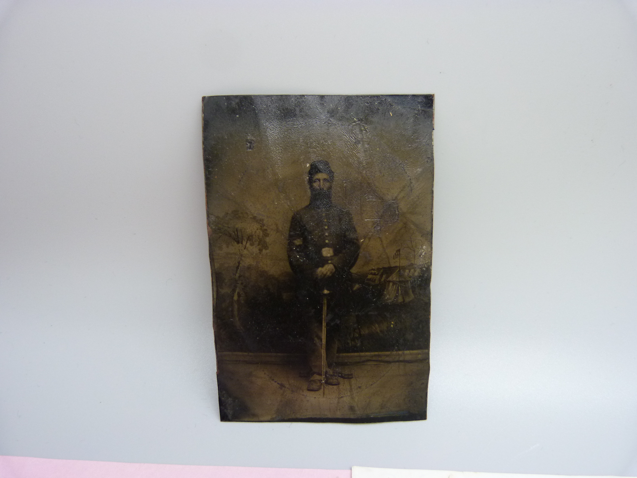 American Civil War, three letters Plattsburgh 1861-64 8 vo, together with a tin type of an - Image 2 of 5